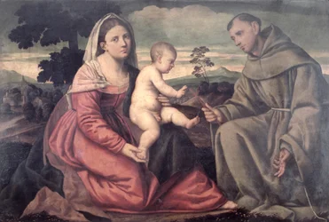 Madonna and Child with St. Francis
